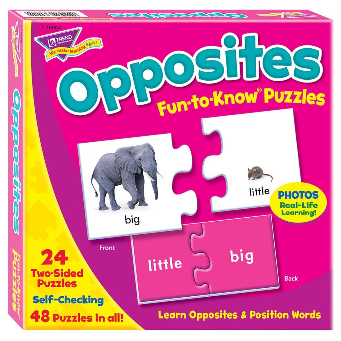 TREND Opposites Fun-to-Know Puzzles