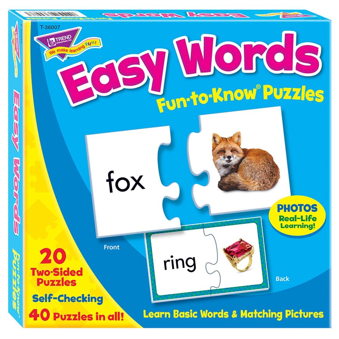 TREND Easy Words Fun-to-Know Puzzles