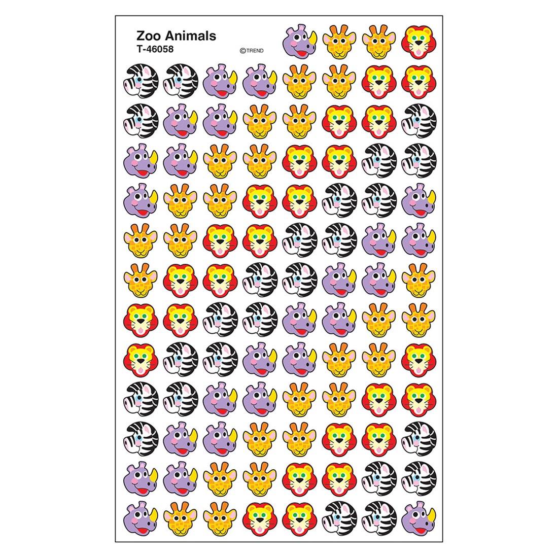 TREND Zoo Animals superShapes Stickers