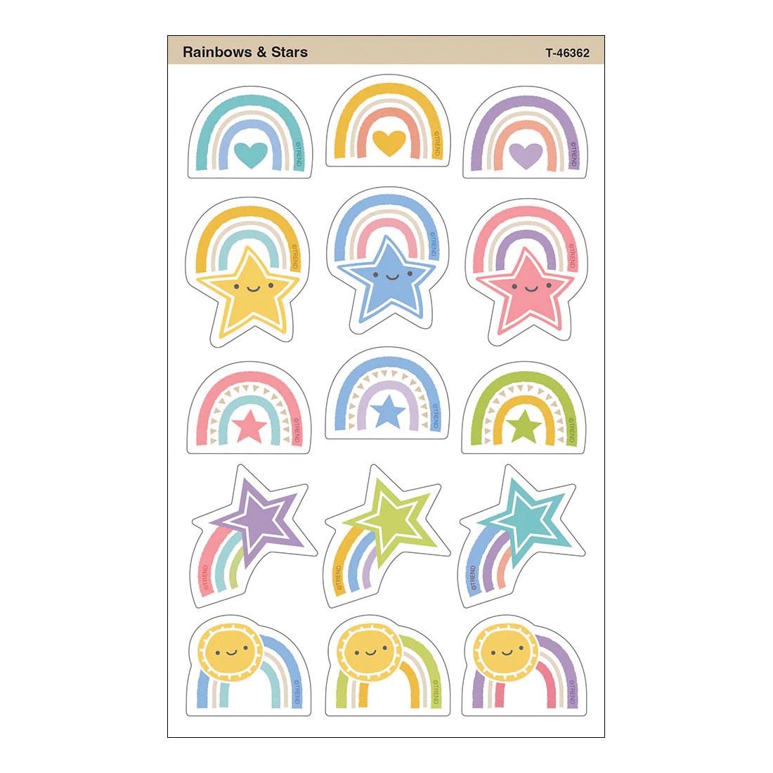 Rainbows & Stars superShapes Stickers from the Good To Grow collection by TREND