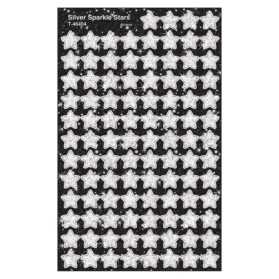 TREND Silver Sparkle Stars superShapes Stickers