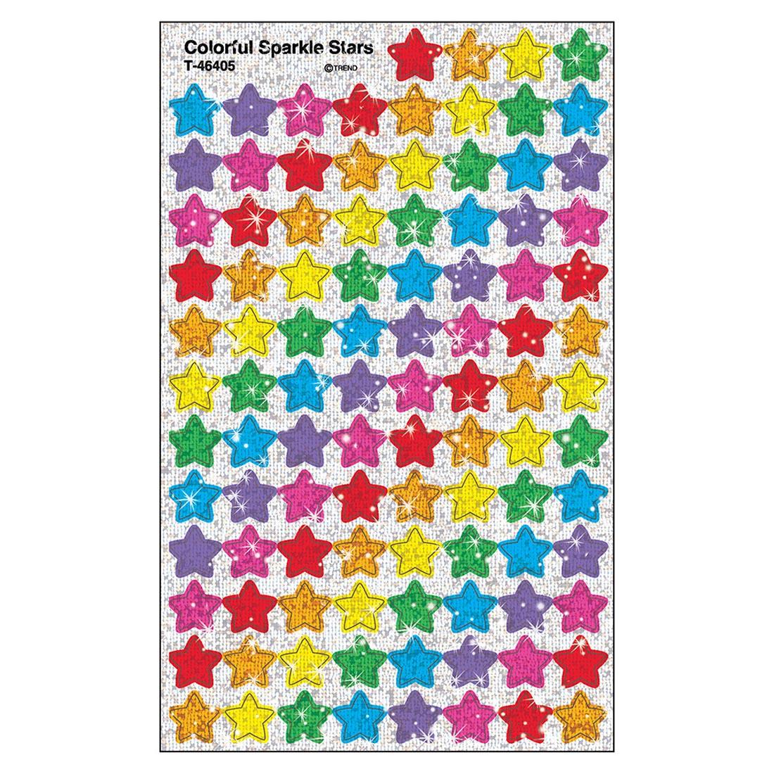 TREND Colorful Sparkle Stars SuperShapes Stickers