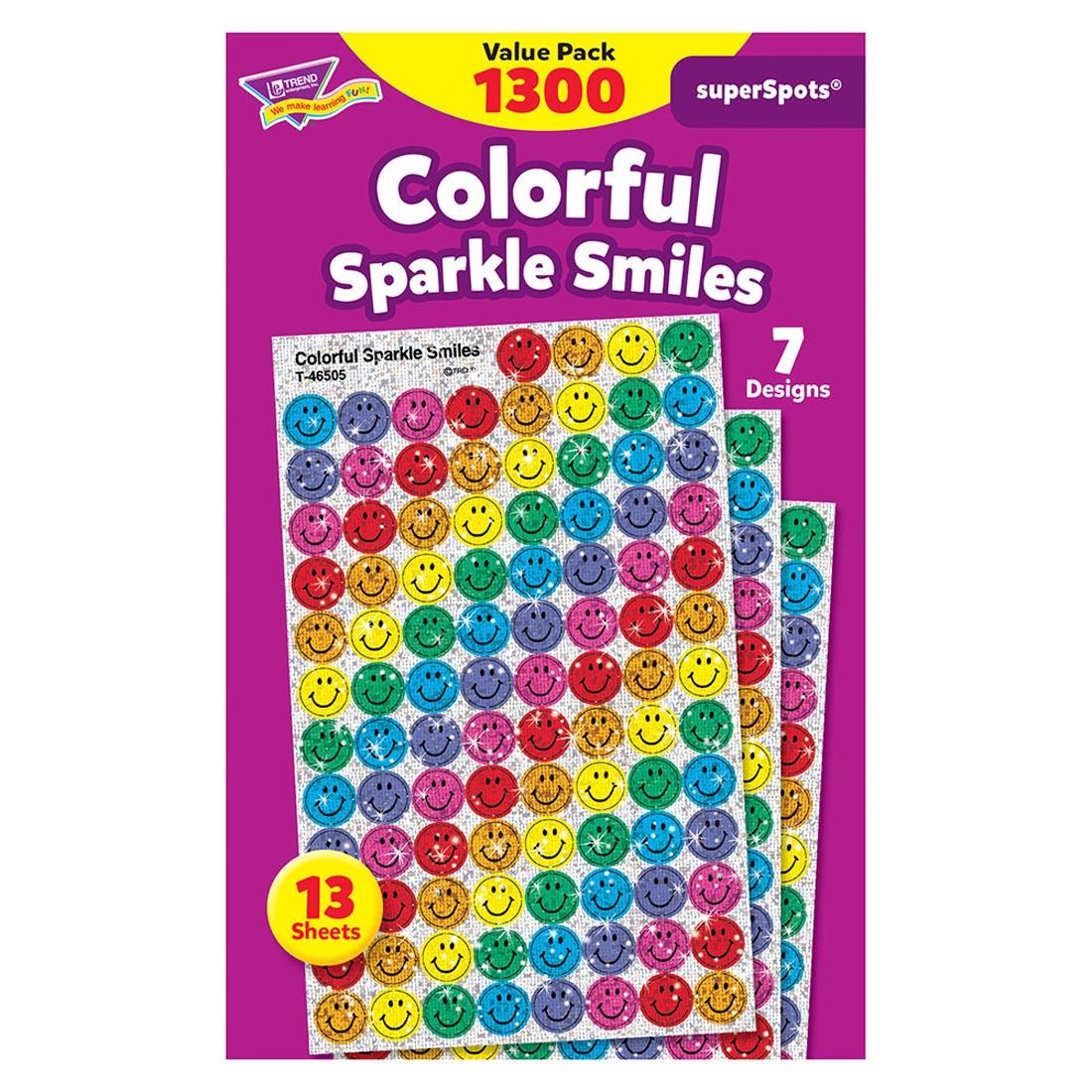 TREND Colorful Sparkle Smiles superSpots Value Pack Stickers