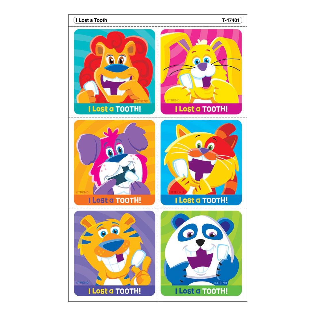 TREND I Lost A Tooth Tear & Share Stickers