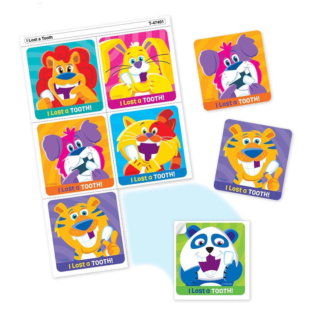 TREND I Lost A Tooth Tear & Share Stickers