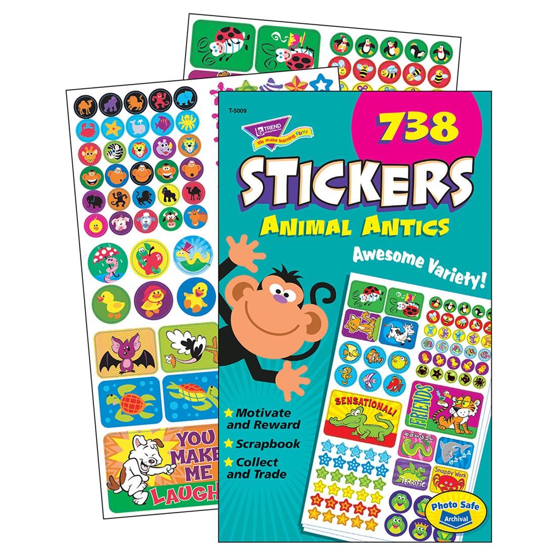 TREND Animal Antics Sticker Pad