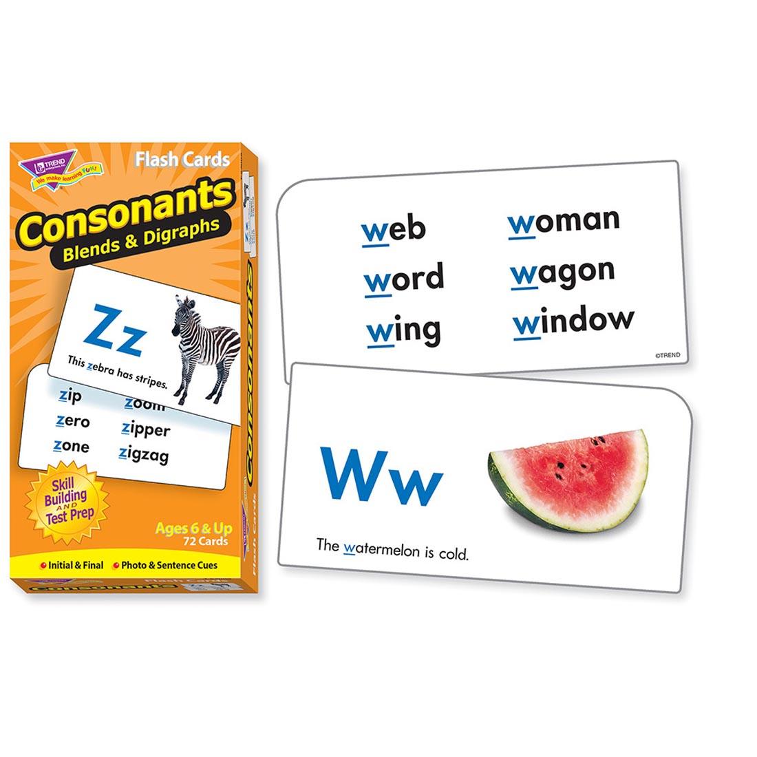 TREND Consonants Blends & Digraphs Flash Cards