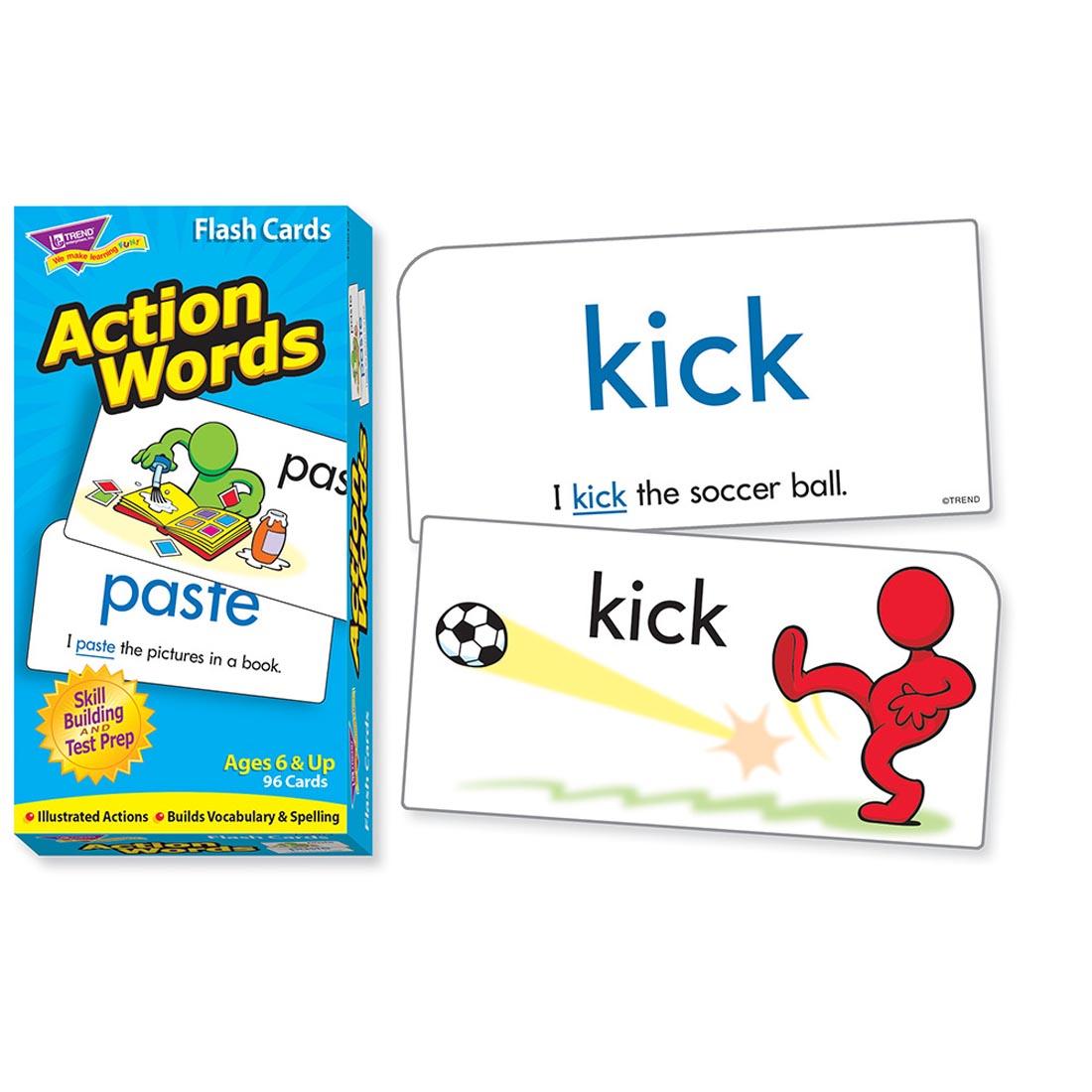 TREND Action Words Skill Drill Flash Cards