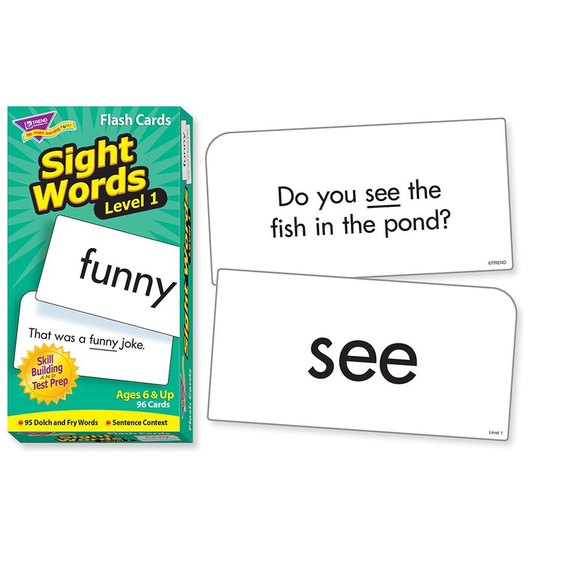 TREND Sight Words Flash Cards Level 1