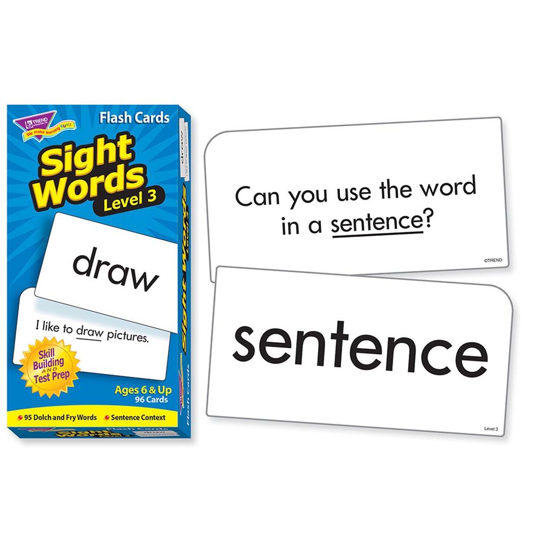 TREND Sight Words Flash Cards Level 3