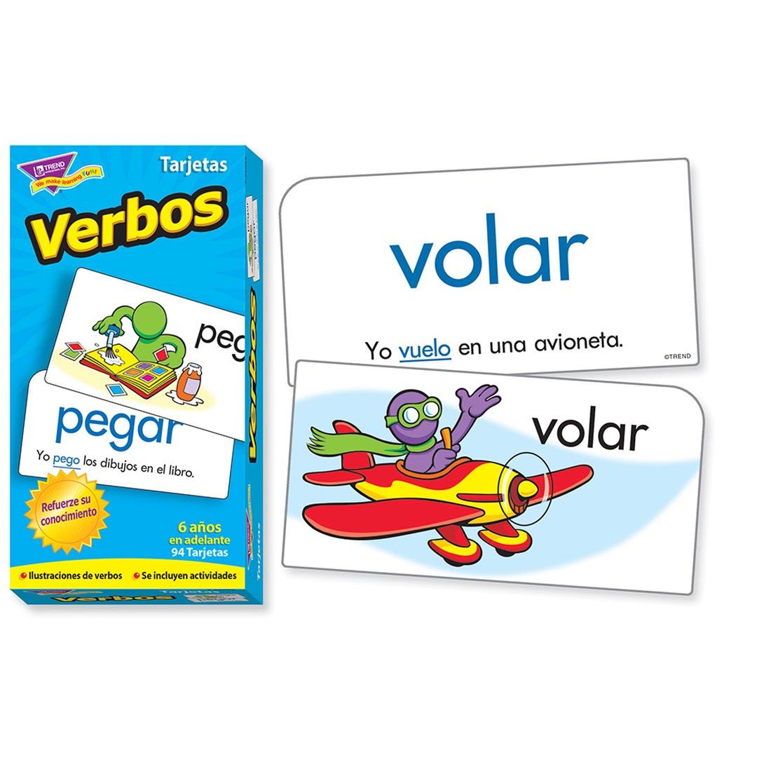 TREND Verbos Spanish Action Words Skill Drill Flash Cards