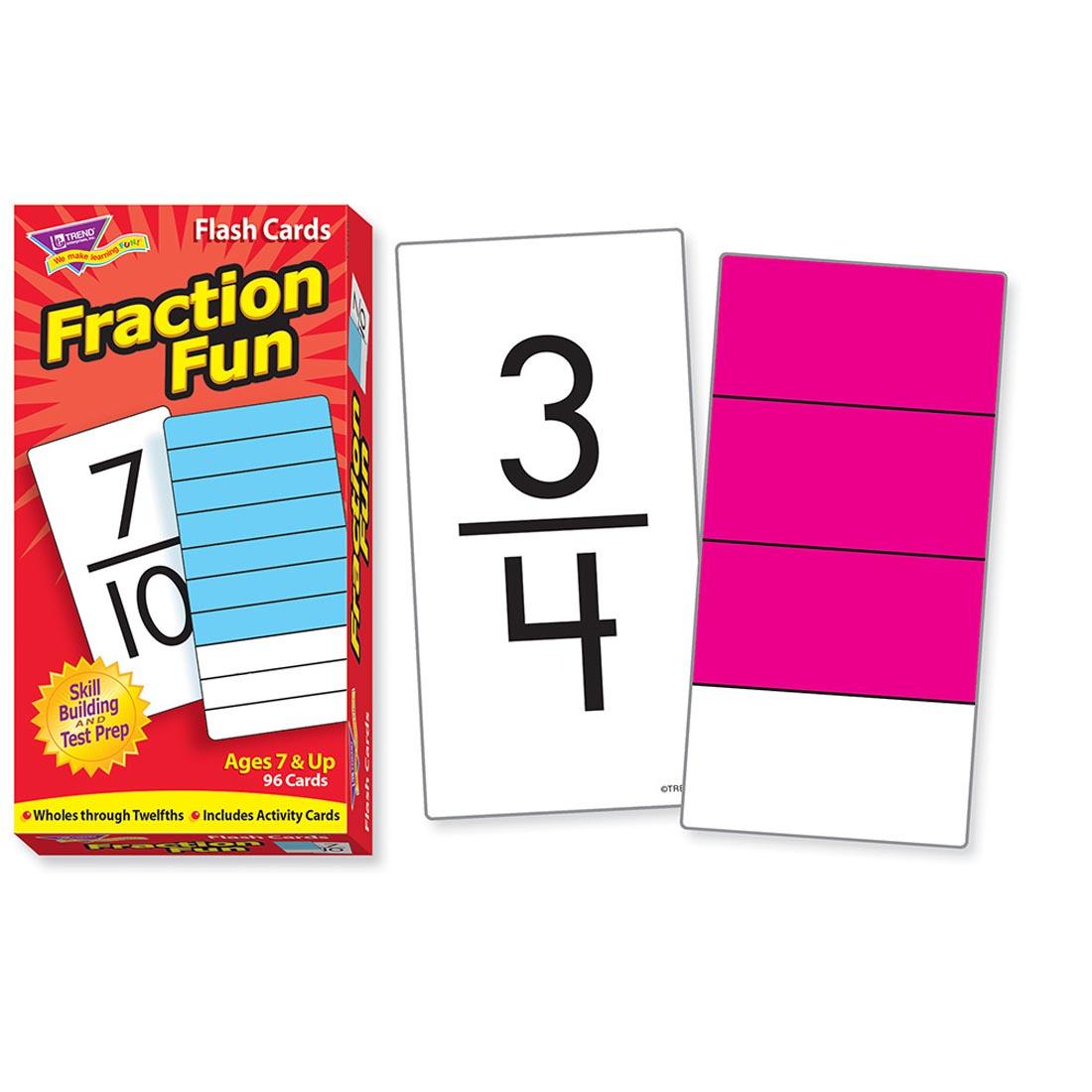 TREND Fraction Fun Flash Cards