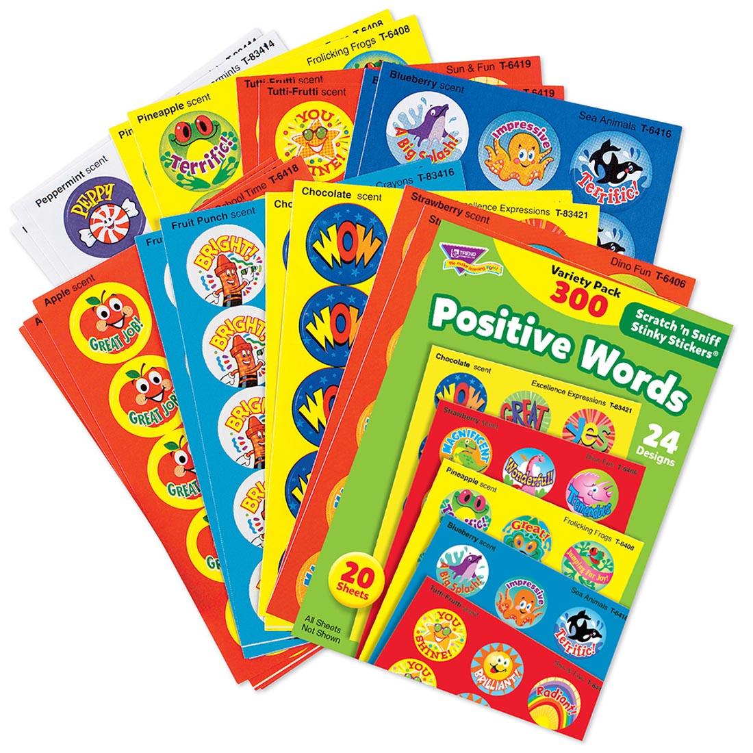 Positive Words TREND Scratch 'n Sniff Stinky Sticker Variety Pack