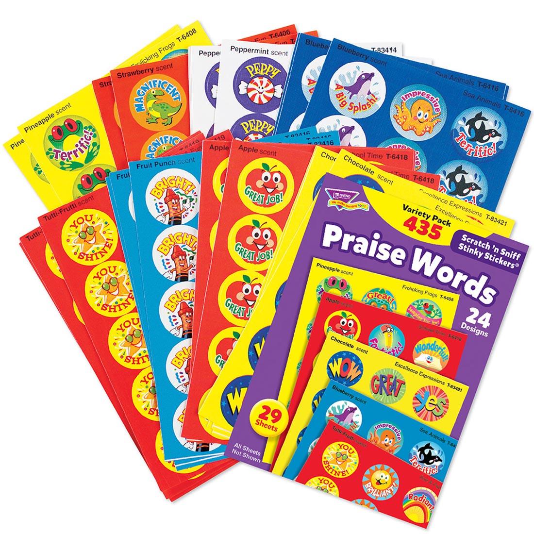 Praise Words TREND Scratch 'n Sniff Stinky Sticker Variety Pack