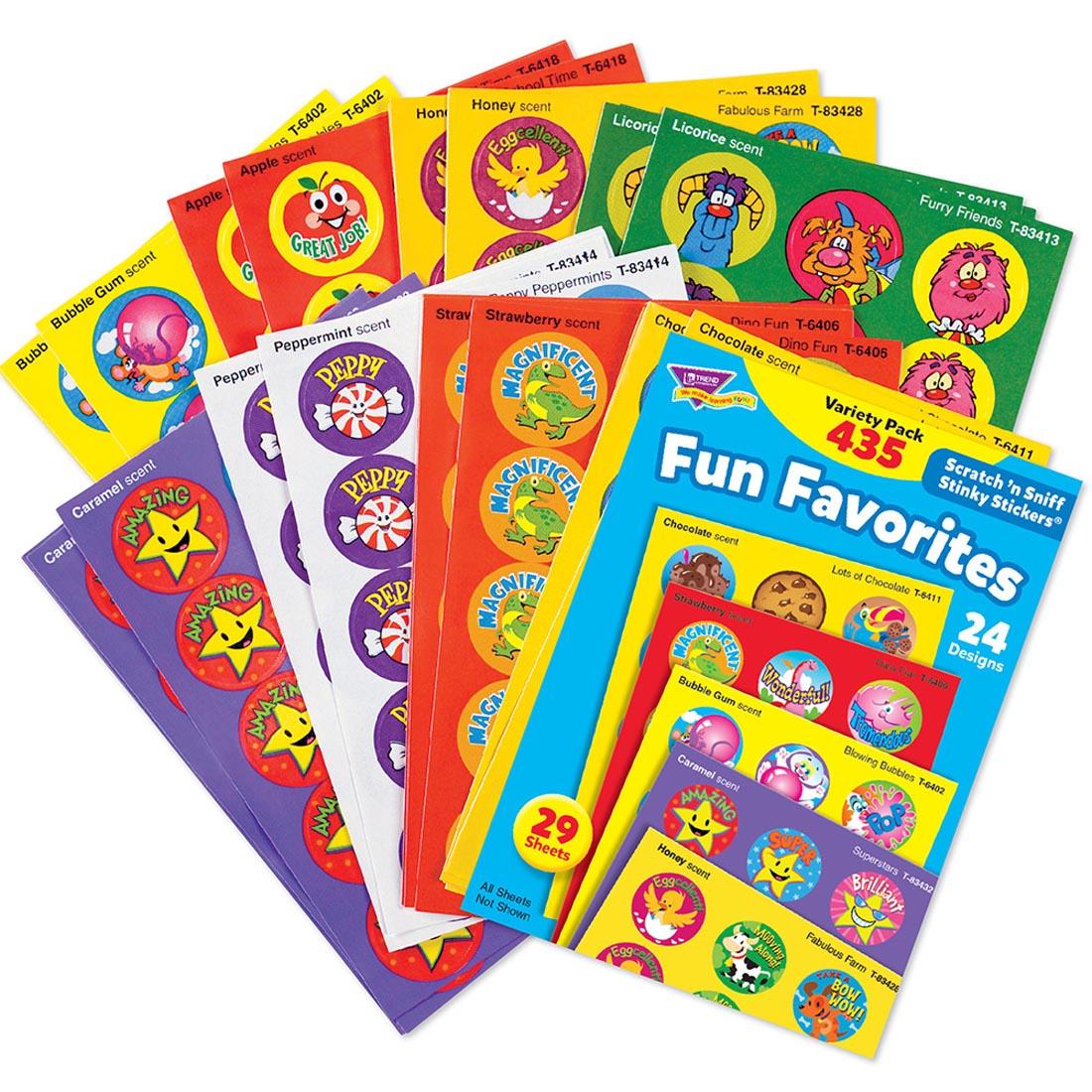 Fun Favorites TREND Scratch 'n Sniff Stinky Sticker Variety Pack