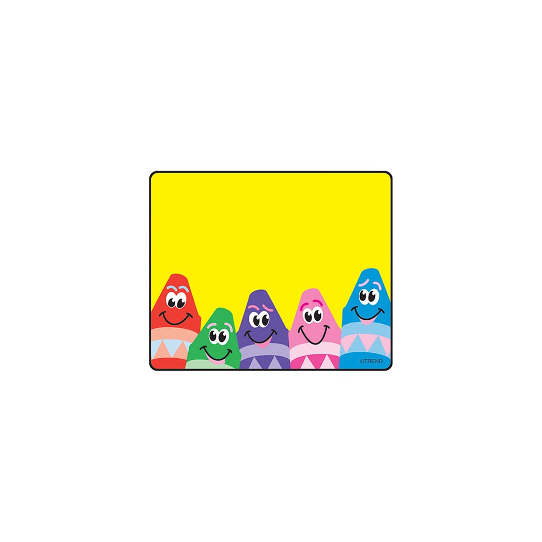 TREND Colorful Crayons Name Tag