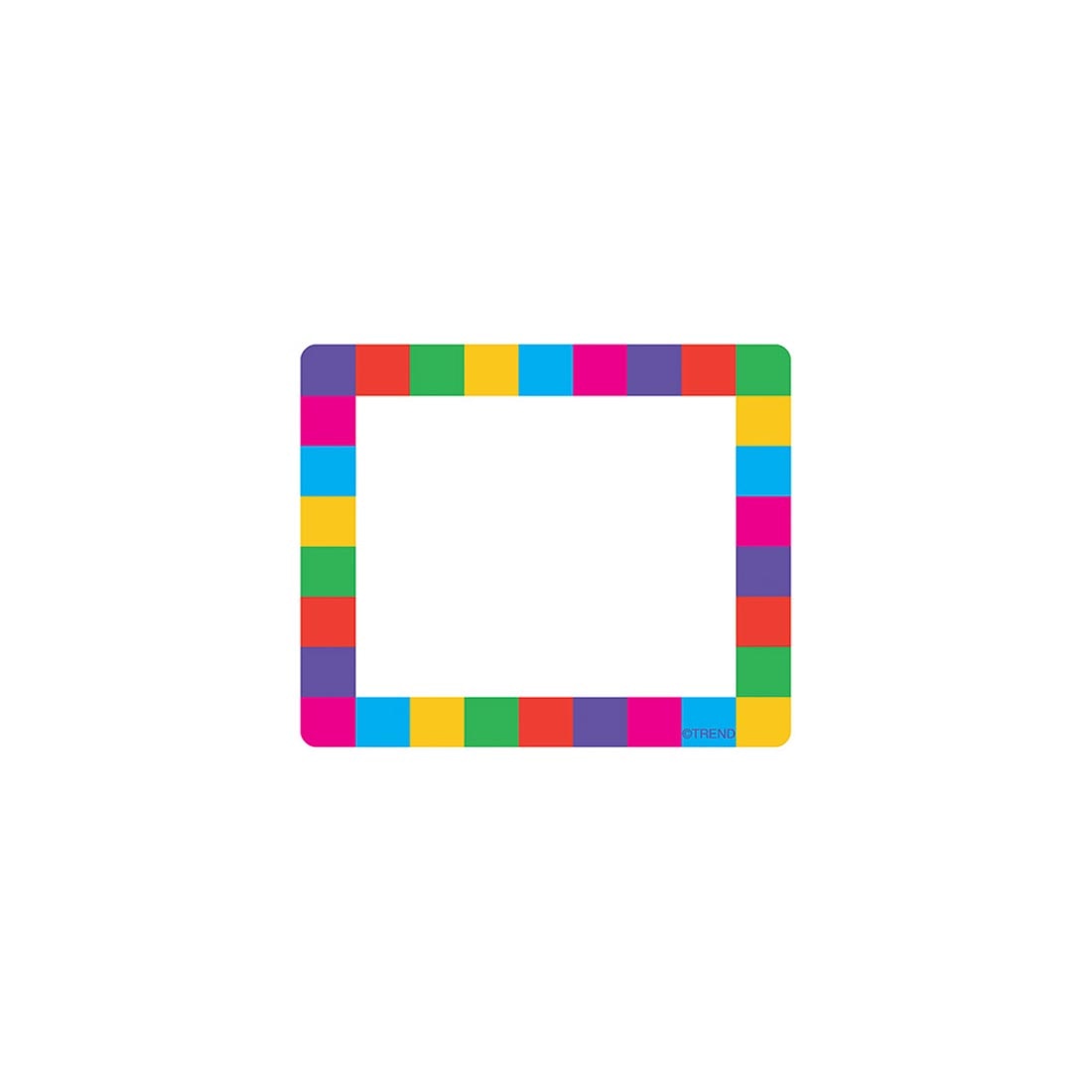 TREND Rainbow Plaid Name Tag