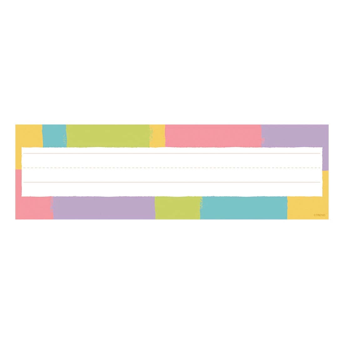 Cheerful Stripes Desk Toppers Name Plate from the Good To Grow collection by TREND