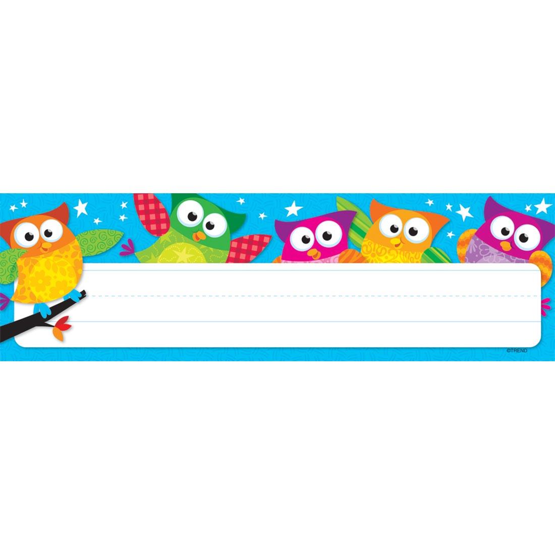 TREND Owl-Stars! Desk Topper Name Plate