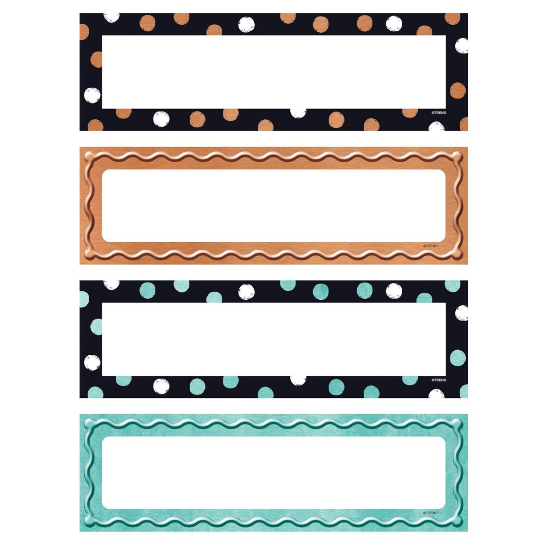 TREND I Heart Metal Dots & Embossed Desk Toppers Name Plates Variety Pack