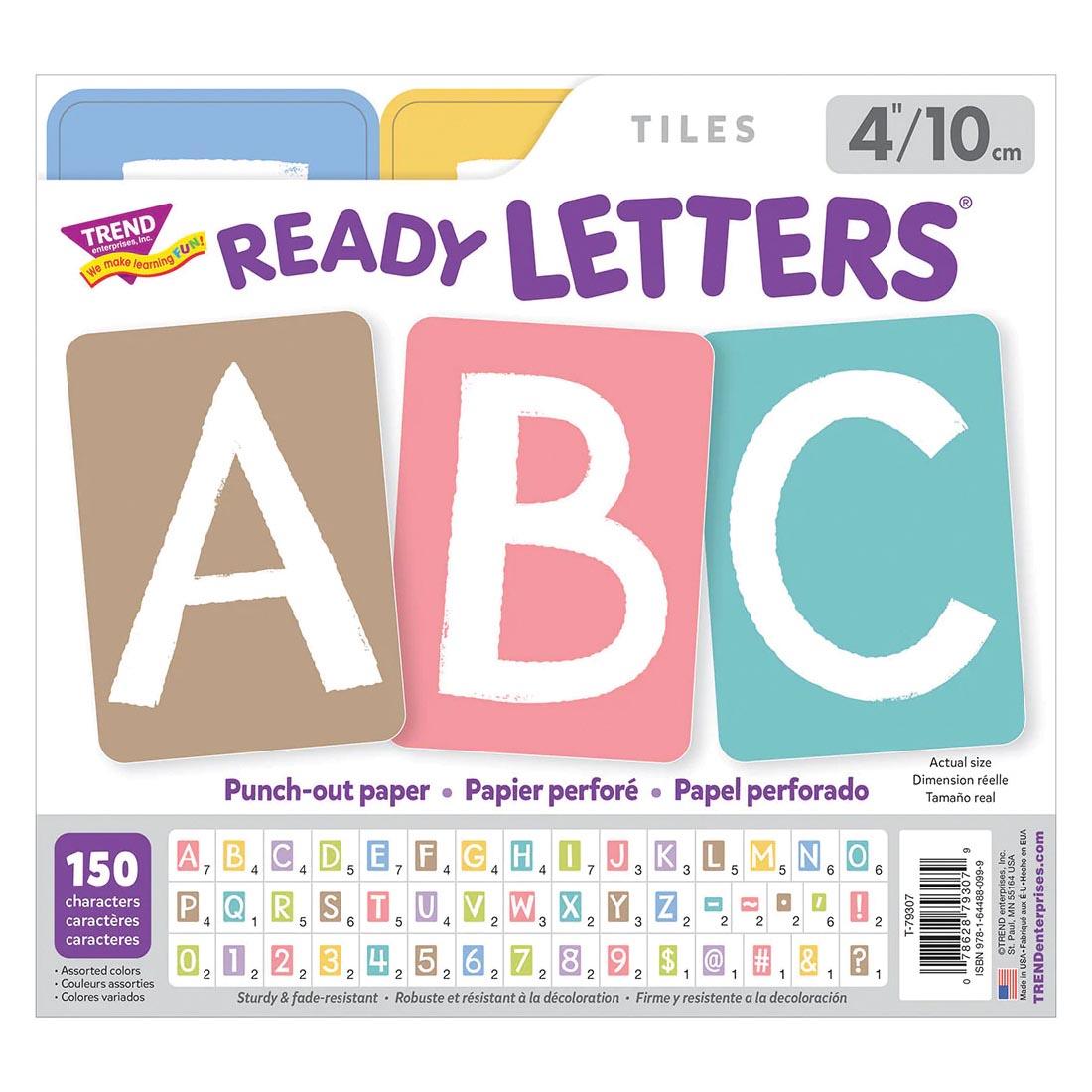 package of Garden Path Tiles Uppercase Ready Letters from the Good To Grow collection by TREND