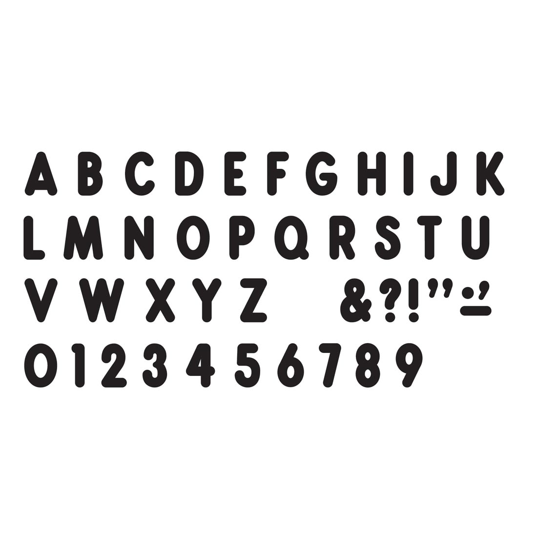 7" Black TREND Billboard Ready Letters