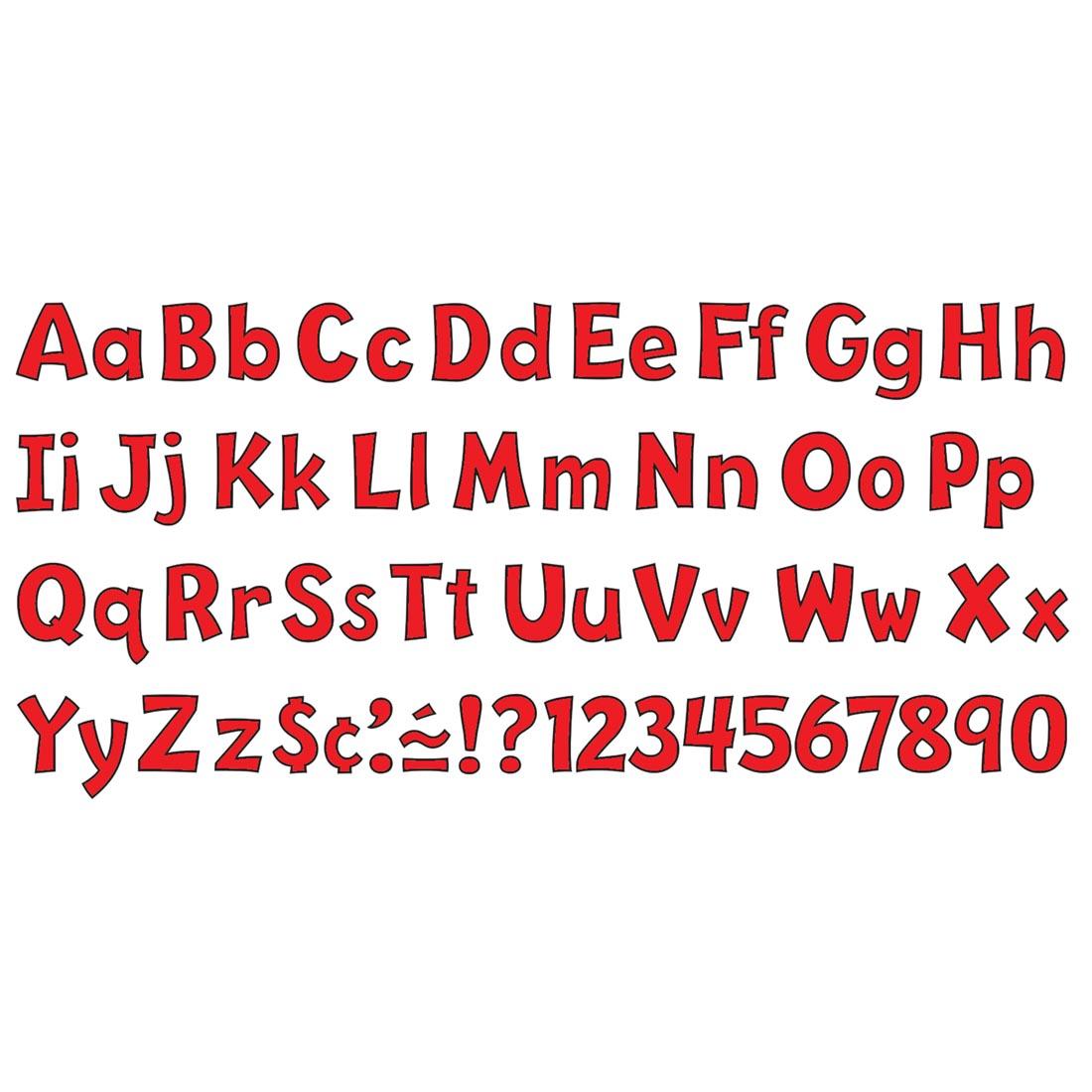 4" Red TREND Playful Ready Letters Combo Pack