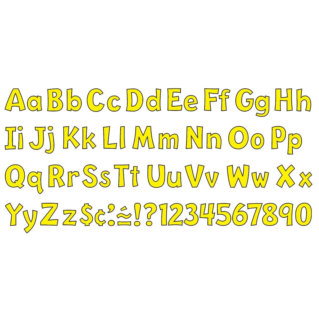 4" Yellow TREND Playful Ready Letters Combo Pack