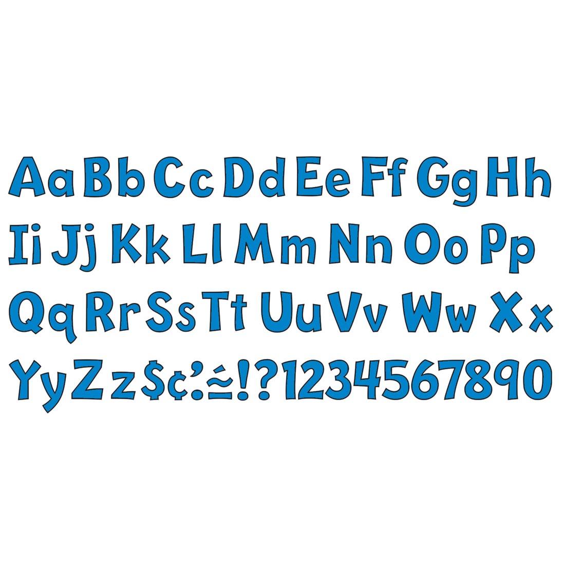 4" Blue TREND Playful Ready Letters Combo Pack