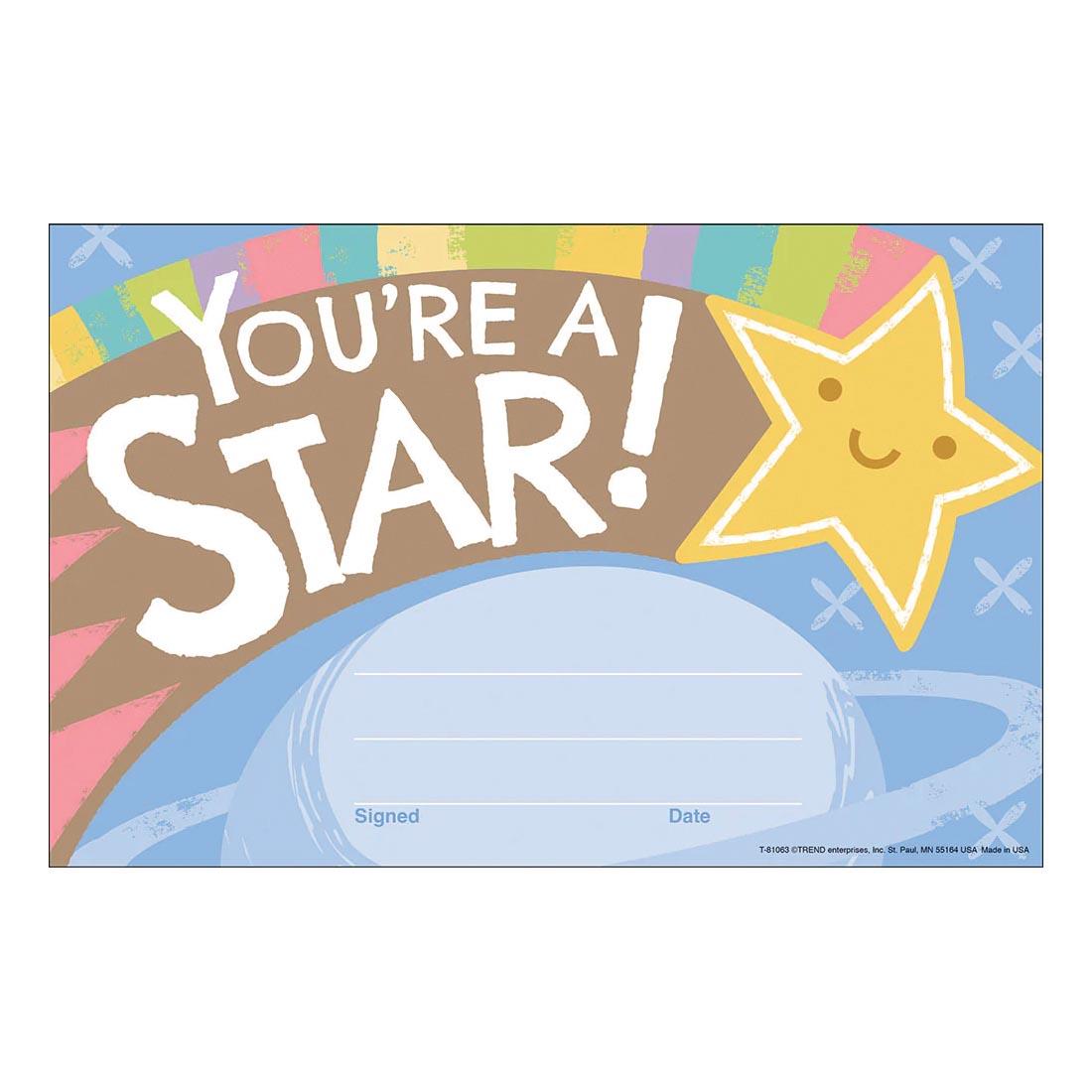 You're A Star Recognition Award from the Good To Grow collection by TREND