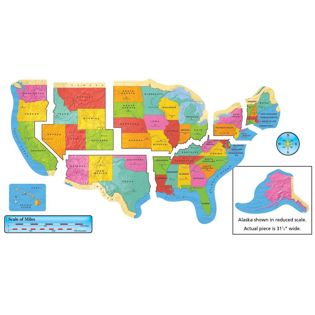 TREND United States Map Bulletin Board Set