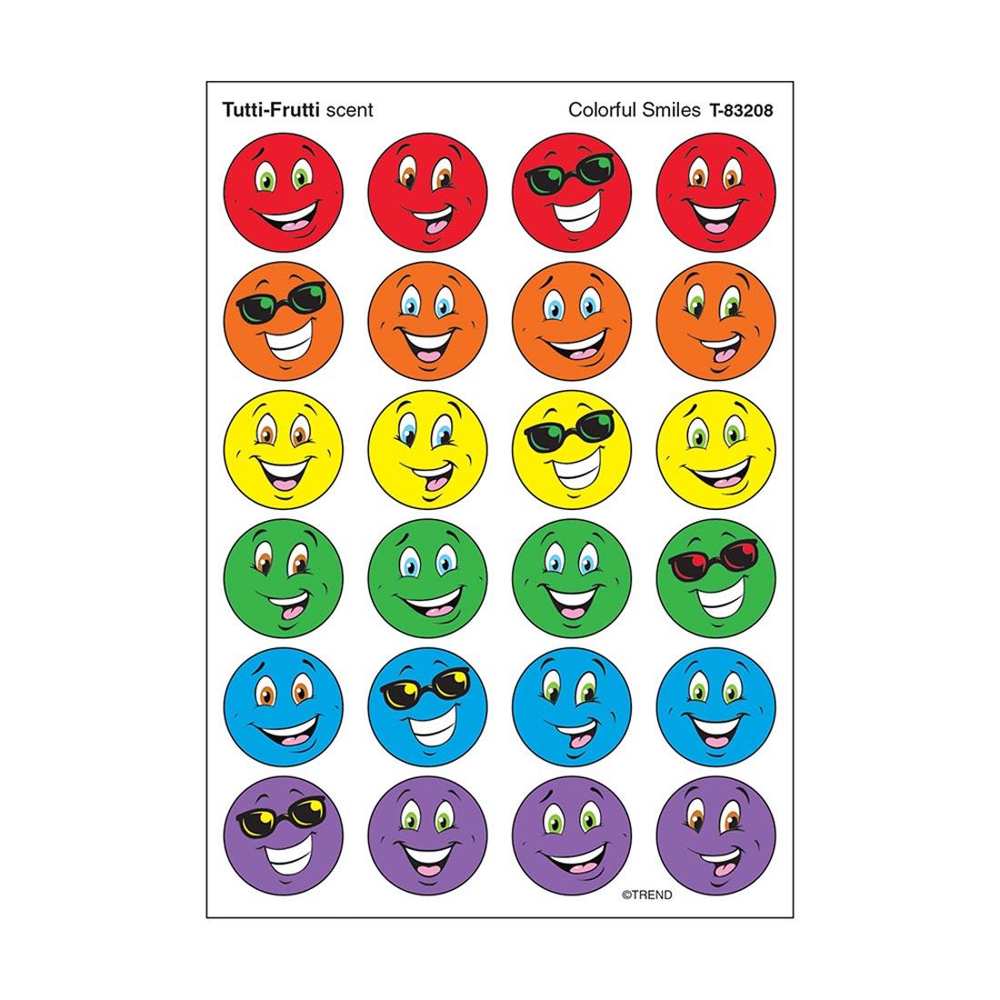 Tutti-Frutti Smiles TREND Scratch 'n Sniff Stinky Stickers