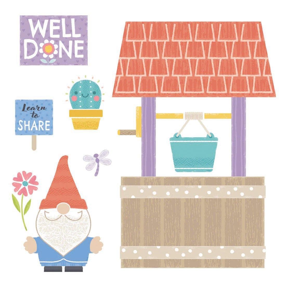 pieces from the Well Wishes Bulletin Board Set from the Good To Grow collection by TREND