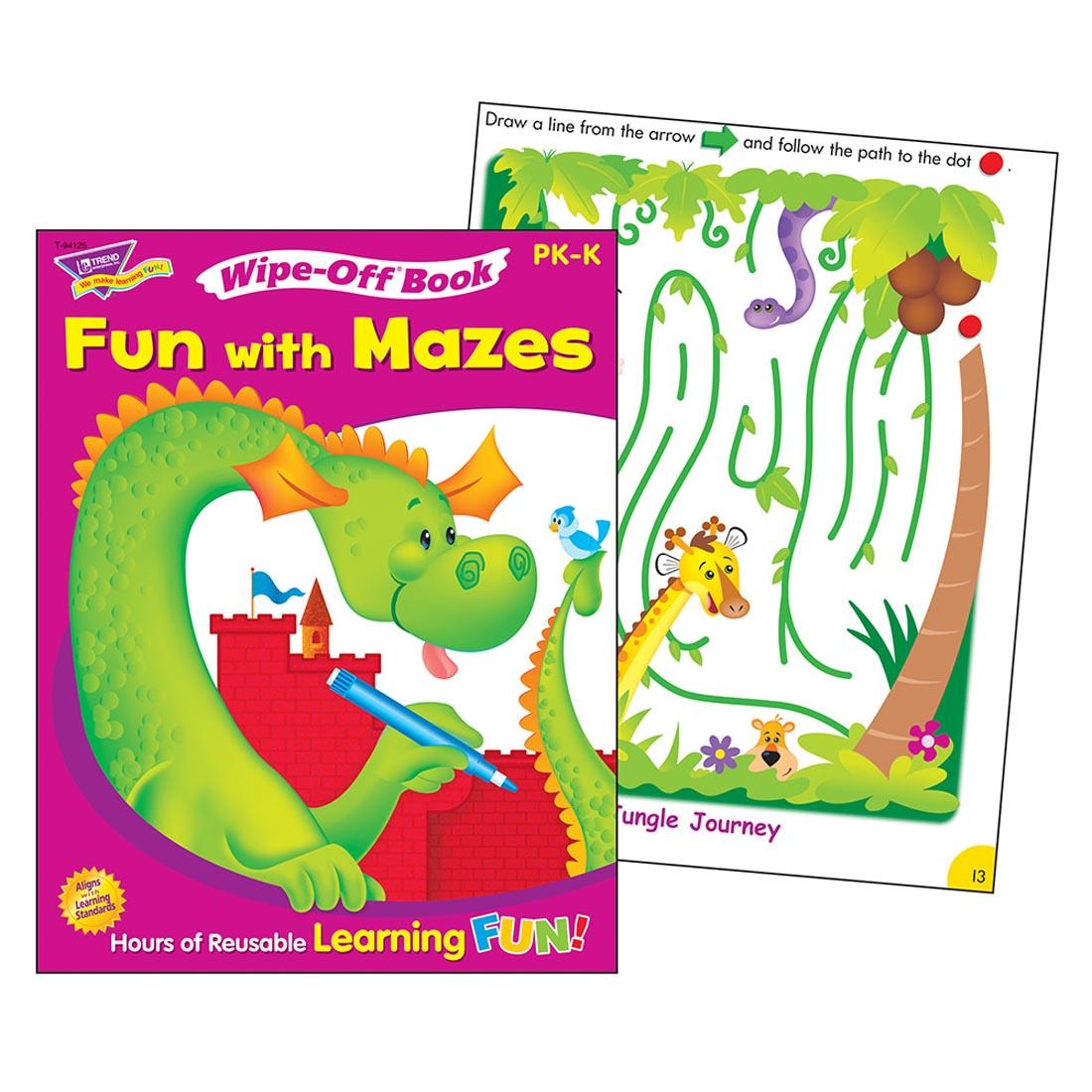 TREND Fun with Mazes Wipe-Off Book