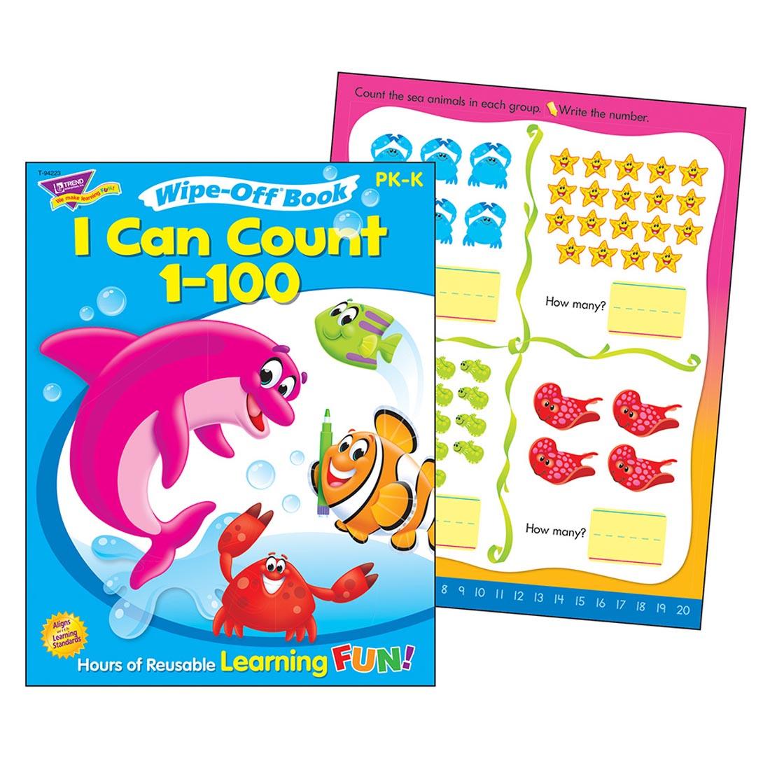 TREND I Can Count 1-100 Wipe-Off Book
