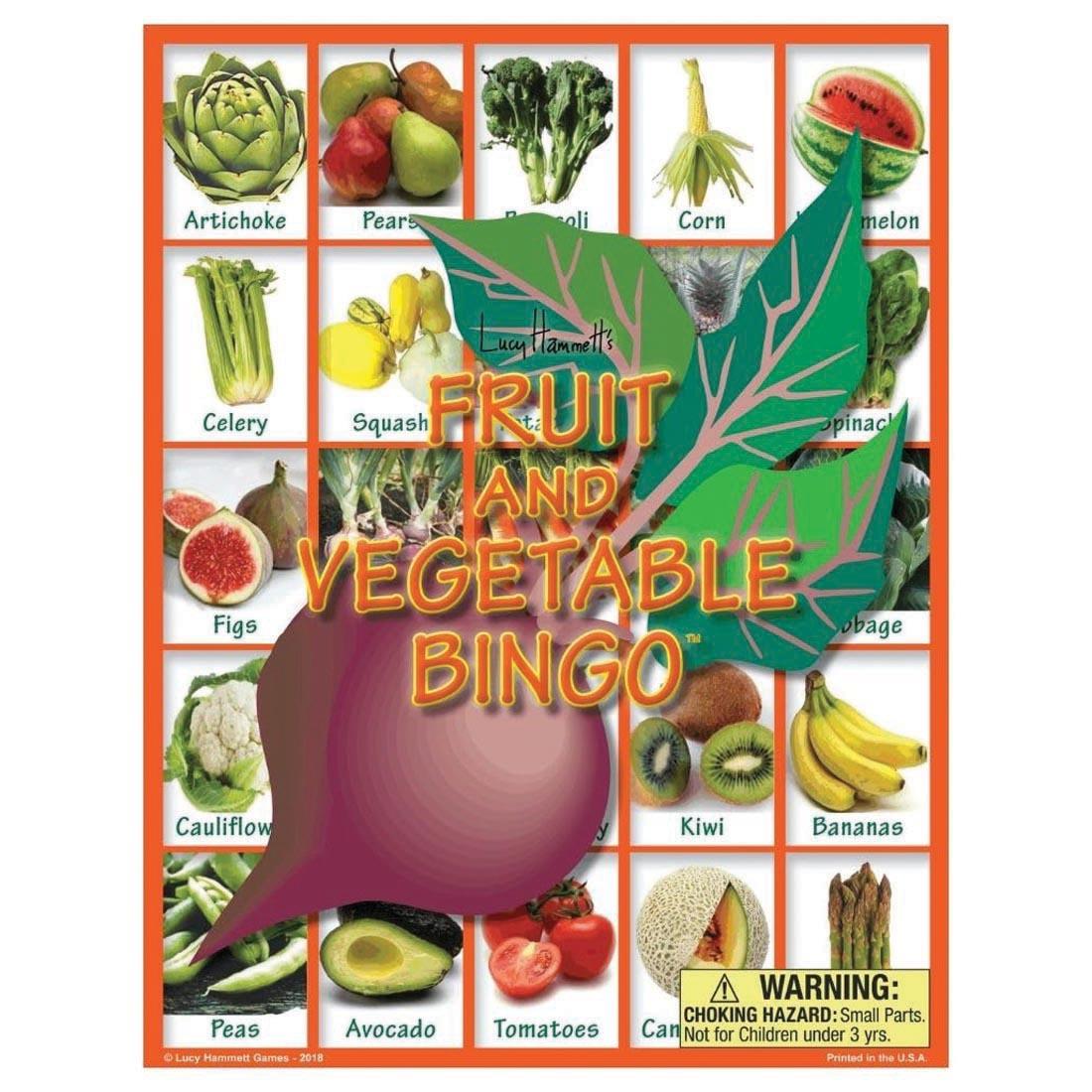 Fruit And Vegetable Bingo