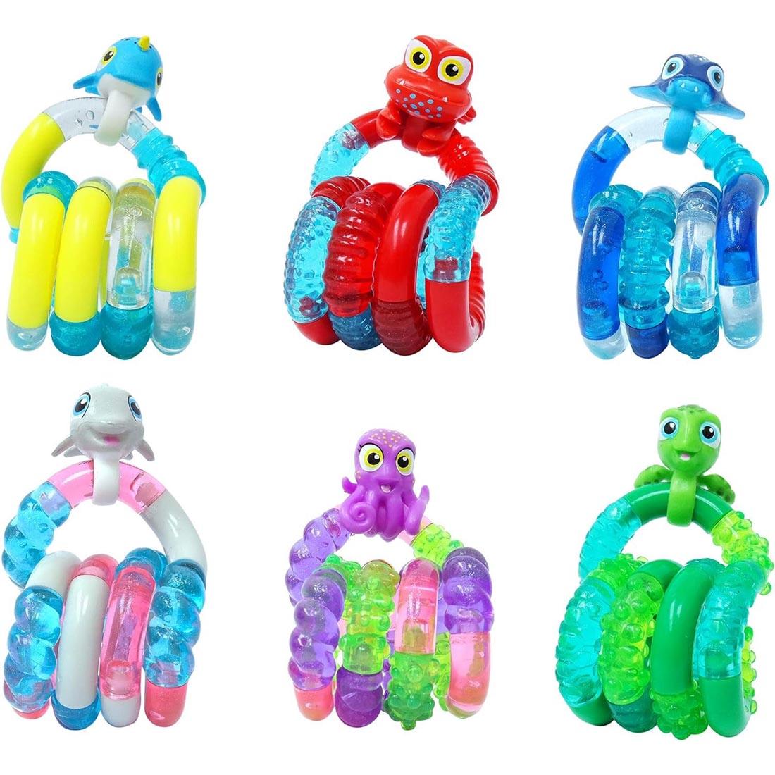 6 different Aquatic Tangle Pets