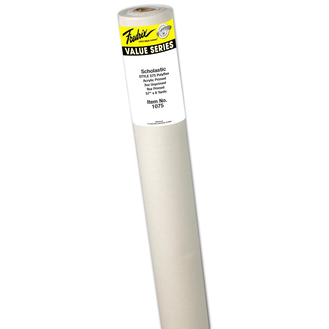 Fredrix Scholastic Primed 9 oz. Canvas Roll