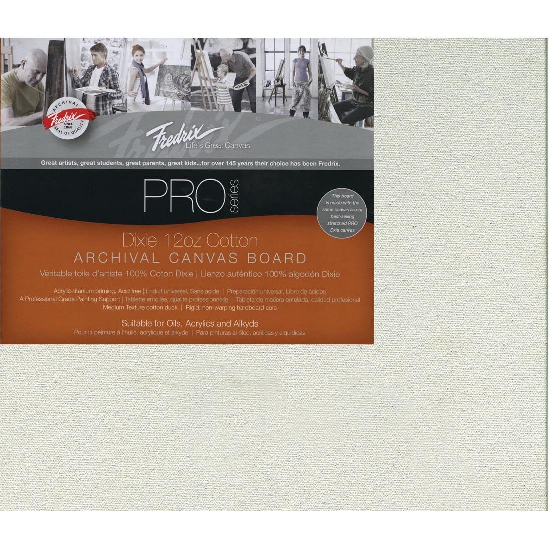 Fredrix Pro Series Archival Canvas Board