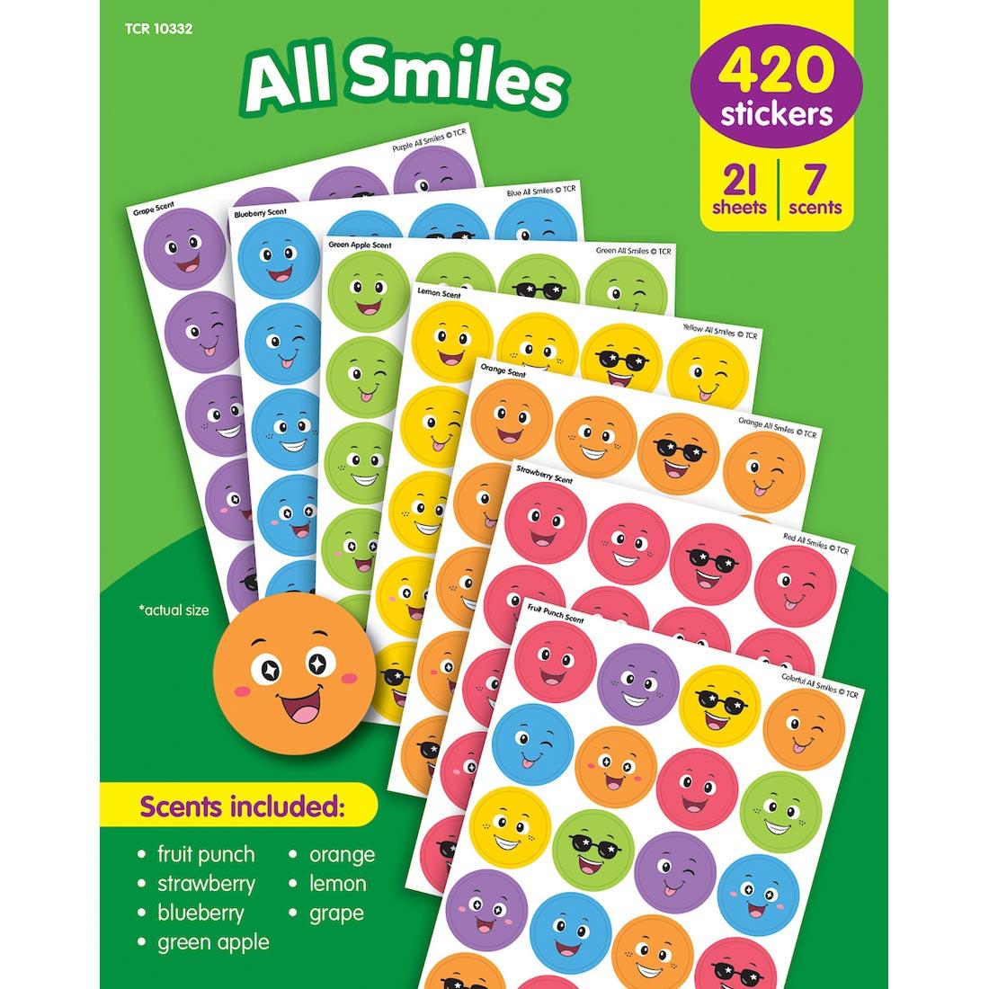 All Smiles Smelly Stickers Variety Pack By Teacher Created Resources