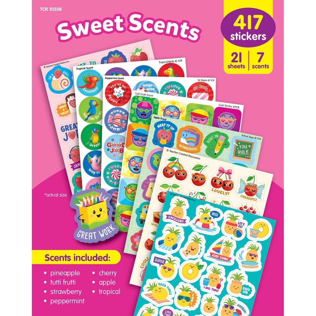 Sweet Scents Smelly Stickers Variety Pack By Teacher Created Resources