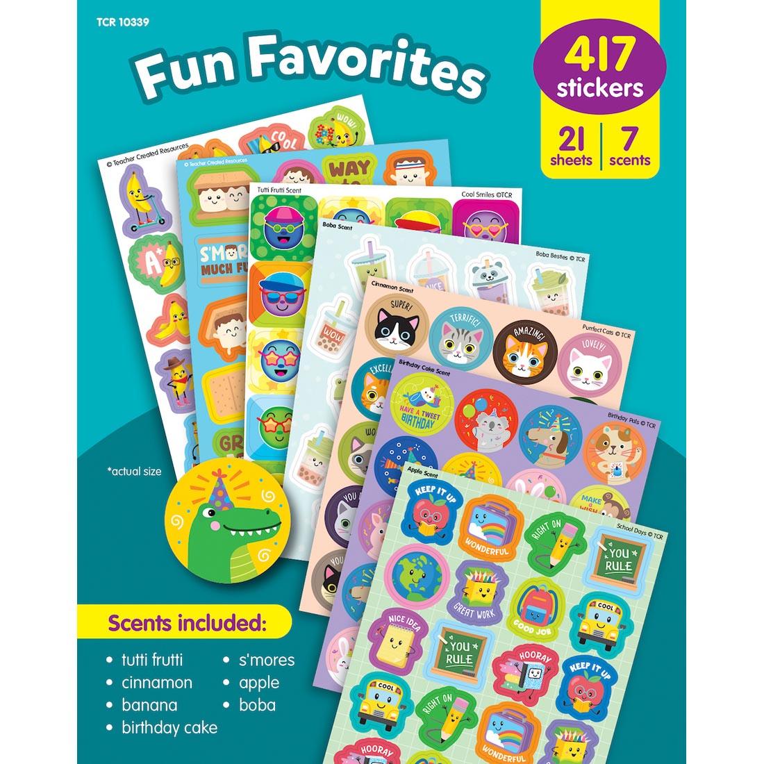 Fun Favorites Smelly Stickers Variety Pack By Teacher Created Resources