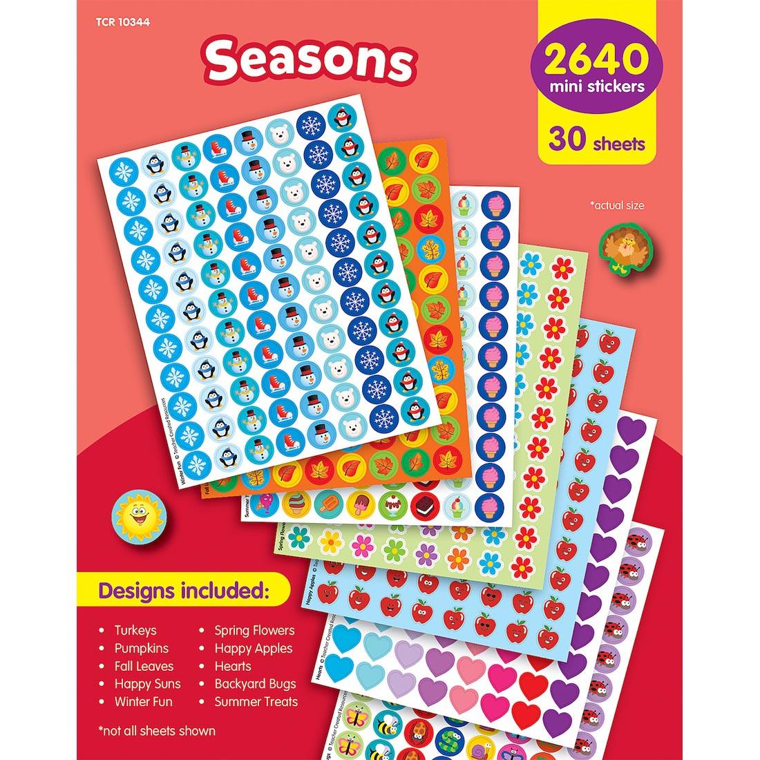 Seasons Mini Stickers Variety Pack By Teacher Created Resources