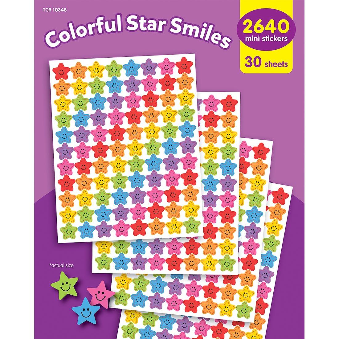 Colorful Star Smiles Mini Stickers Value Pack By Teacher Created Resources