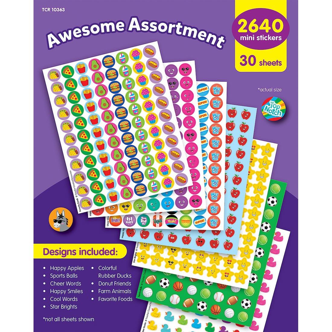 Awesome Assortment Mini Stickers Variety Pack By Teacher Created Resources