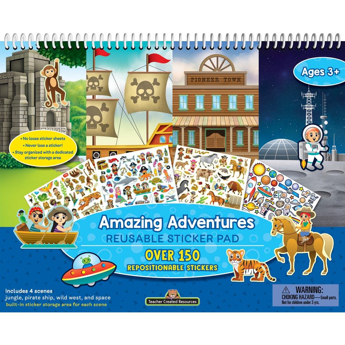 Amazing Adventures Reusable Sticker Pad