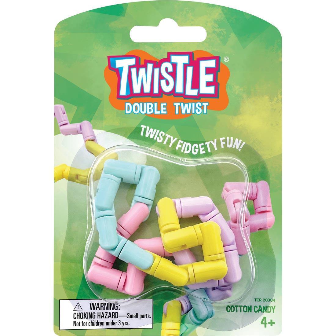 Twistle Double Twist Cotton Candy Fidget Toy in package