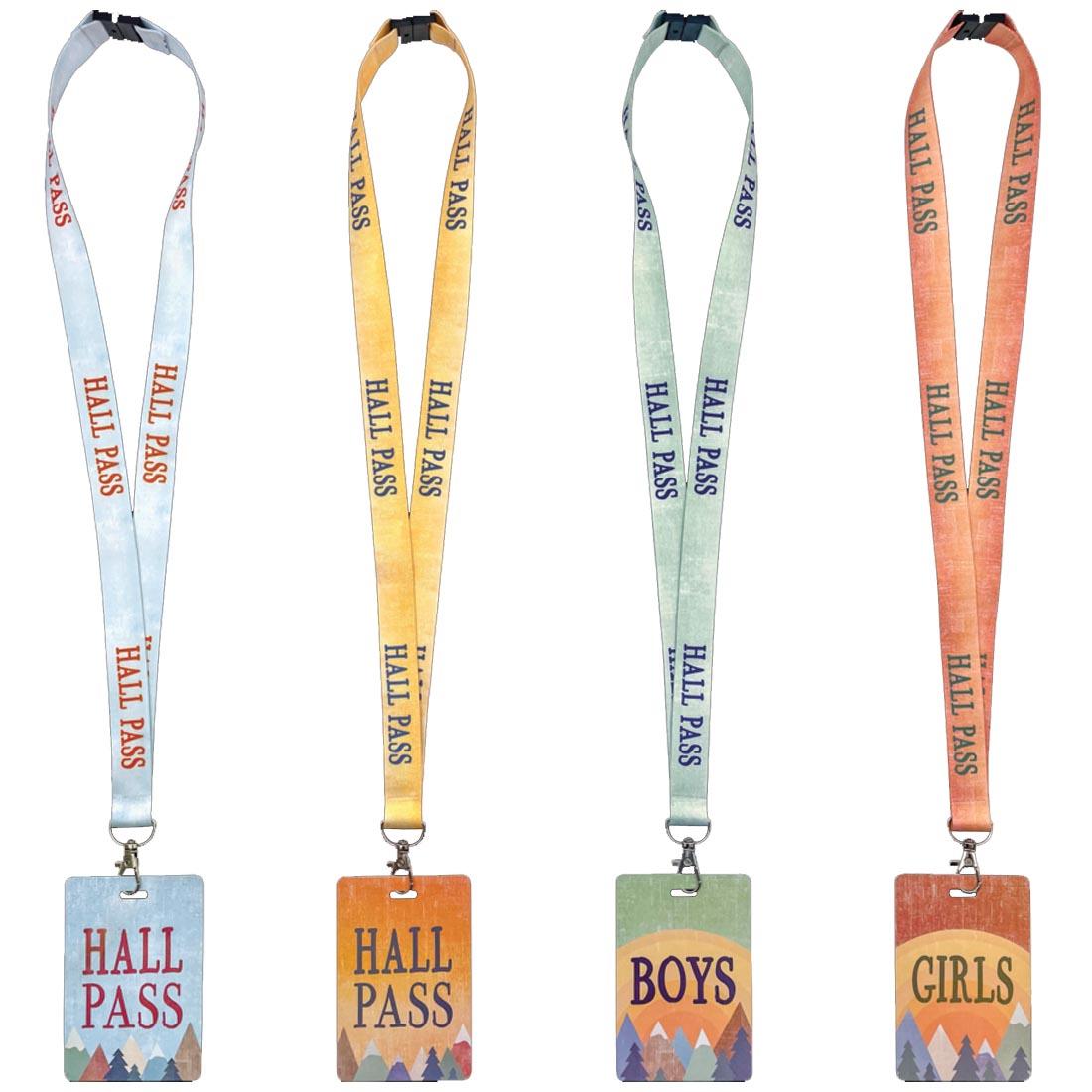 Hall Pass Lanyards from the Moving Mountains collection by Teacher Created Resources
