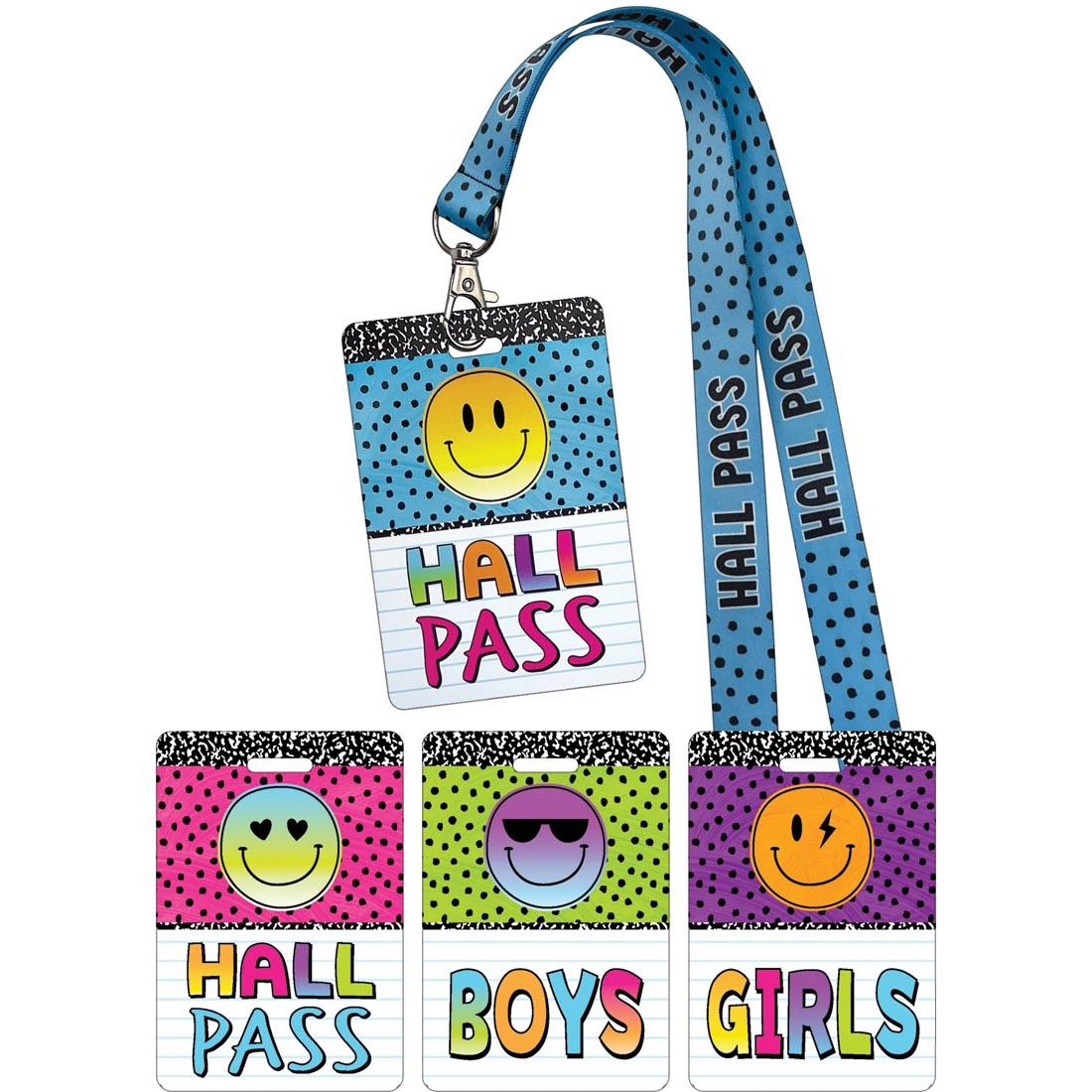 Hall Pass Lanyards from the Brights 4Ever collection by Teacher Created Resources
