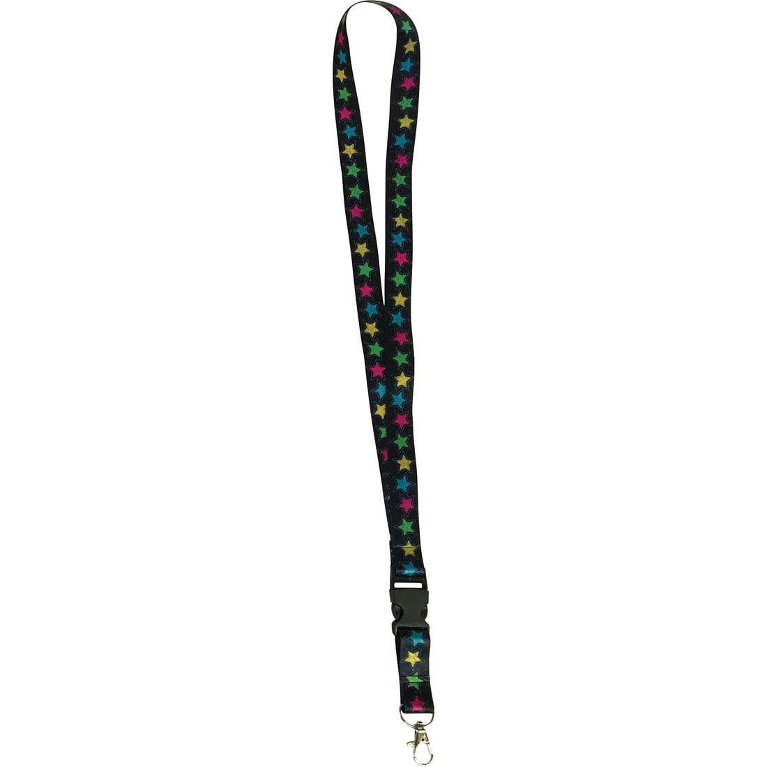 Chalkboard Brights Stars Lanyard